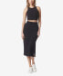 ფოტო #5 პროდუქტის Women's Vented Midi Skirt