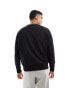 Фото #4 товара Calvin Klein running logo comfort sweatshirt in black - exclusive to ASOS