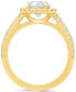 ფოტო #5 პროდუქტის Certified Lab Grown Diamond Halo Engagement Ring (2-1/2 ct. t.w.) in 14k Gold