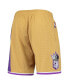 Men's Gold Sacramento Kings 2005-06 Hardwood Classics Swingman Shorts Золотистый, 4XL - фото #4