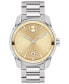 ფოტო #1 პროდუქტის Men's Swiss Bold Verso Stainless Steel Bracelet Watch 42mm