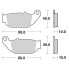 Фото #1 товара MOTO-MASTER Honda/Suzuki 410604 Brake Pads