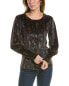 Фото #1 товара Bobeau Velvet Top Women's Black L