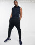 French Connection sleeveless hoodie in navy