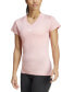 Women's Training Moisture-Wicking Logo V-Neck T-shirt