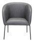 30" Steel, Polyester Quinten Boho Chic Accent Chair