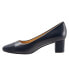 Фото #4 товара Trotters Kiki T1957-400 Womens Blue Narrow Leather Pumps Heels Shoes 8.5