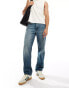 ASOS DESIGN straight leg jeans in tinted vintage light wash