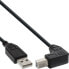 Фото #3 товара InLine USB 2.0 Cable down angled Type A male / B male - black - 2m