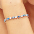 Фото #3 товара Fancy Freedom Blue cubic zirconia silver bracelet FFB16