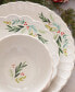 French Perle Berry Holiday Dinner Plates Set, Set of 4