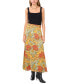 Women's Floral Print Midi Skirt