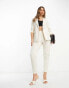 Фото #8 товара Vila tailored straight fit blazer co-ord in cream