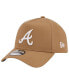 ფოტო #1 პროდუქტის Men's Khaki Atlanta Braves A-Frame 9FORTY Adjustable Hat