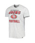 Фото #2 товара Men's Heathered Gray Distressed San Francisco 49ers Dozer Franklin Lightweight T-shirt