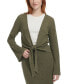 Фото #1 товара Women's Tie-Front Bell-Sleeve Cardigan