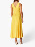Фото #2 товара Платье женское Karen Millen High Low MIDI цвет желтый UK 12 US 8