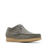 Фото #4 товара Clarks Wallabee 26170535 Mens Gray Suede Oxfords & Lace Ups Casual Shoes