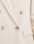 Фото #3 товара River Island linen blazer in cream