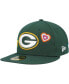 Фото #1 товара Men's Green Green Bay Packers Chain Stitch Heart 59FIFTY Fitted Hat