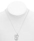 Фото #2 товара Macy's diamond C Initial 18" Pendant Necklace (1/10 ct. t.w.) in Sterling Silver