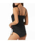 ფოტო #2 პროდუქტის Women's Swim Bridget Side Shirred Underwire Tankini Top