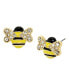 ფოტო #2 პროდუქტის Faux Stone Bee Stud Earrings