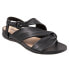 Softwalk Tieli S2109-001 Womens Black Wide Leather Strap Sandals Shoes 8.5