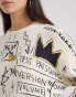 Lee x Jean-Michael Basquiat capsule scribble artwork print sweatshirt in off white