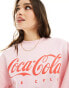 Фото #2 товара ASOS DESIGN oversized sweat with coca cola licence graphic in pink