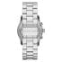 Фото #2 товара Michael Kors Runway Analog Quartz Silver Stainless Crystal Glitz Chronograph ...