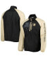 ფოტო #1 პროდუქტის Men's Black, Gold Army Black Knights Point Guard Raglan 1/4-Zip Jacket