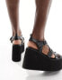 Фото #3 товара Koi Soulcraft mega platform sandals in black