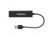 natec Dragonfly USB 2.0 480 Mbit/s Black - Hub - 0.48 Gbps
