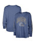 Фото #1 товара Women's Powder Blue Distressed Los Angeles Chargers Tom Cat Lightweight Long Sleeve T-shirt