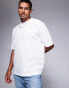 ASOS DESIGN essential oversized t-shirt in white Белый, S - Chest 38 - фото #2