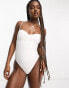 Фото #1 товара French Connection underwired swimsuit in ecru