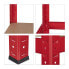 2 x Schwerlastregal 180x90x60 in Rot