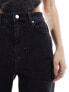 Фото #4 товара Miss Selfridge heart pocket straight leg jean in black wash