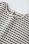 Striped soft-touch t-shirt