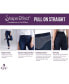 ფოტო #5 პროდუქტის Women's Shape Effect Pull-On Straight-Leg Jeans