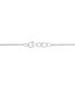 ფოტო #3 პროდუქტის EFFY® Diamond Interlocking Triple Circle 18" Pendant Necklace (3/4 ct. t.w.) in 14k White Gold