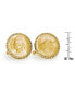 ფოტო #2 პროდუქტის Gold-Layered Silver Jefferson Nickel Wartime Nickel Rope Bezel Coin Cuff Links