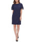 ფოტო #1 პროდუქტის Petite Chiffon-Sleeve Sheath Dress