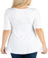 ფოტო #2 პროდუქტის Women's Elbow Sleeve Swing Tunic Top