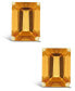 ფოტო #6 პროდუქტის Citrine (3-1/5 ct. t.w.) Stud Earrings in 14K Yellow Gold or 14K White Gold