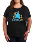 Фото #1 товара Trendy Plus Size Cookie Monster Graphic T-shirt