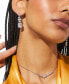 ფოტო #2 პროდუქტის Silver-Tone Crystal Linear Drop Earrings
