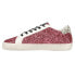Фото #3 товара Vintage Havana Flair Glitter Lace Up Womens Pink Sneakers Casual Shoes FLAIR4-6