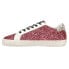 Vintage Havana Flair Glitter Lace Up Womens Pink Sneakers Casual Shoes FLAIR4-6